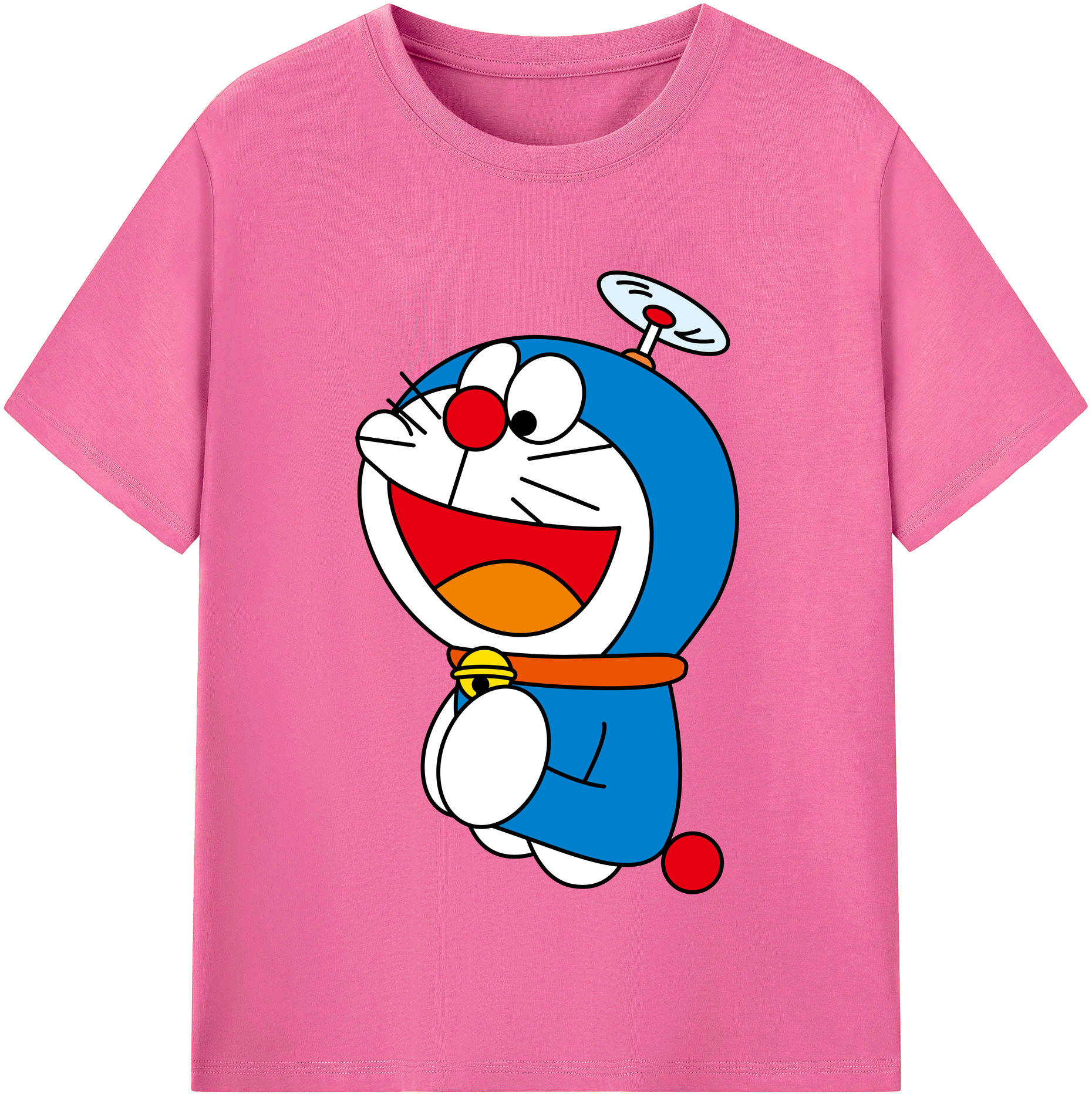 （画像用） ドラえもん Doraemon レディースカジュアルプリントTシャツ（綿100％）